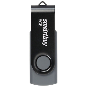 Память Smart Buy "Twist"  8GB, USB 2.0 Flash Drive, черный. SB008GB2TWK, 350469 ― Кнопкару. Саранск