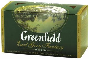 Чай Greenfield "Earl Grey", черный с бергамотом, 25 фольг. пакетиков по 2г. 0427-10, 159082 ― Кнопкару. Саранск