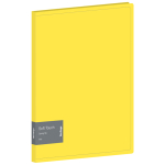 Папка с пружинным скоросшивателем Berlingo "Soft Touch", 17мм, 700мкм, желтая, с внутр. карманом. FS4_17984,338203