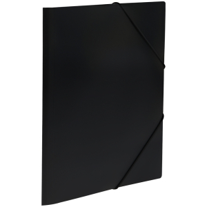 Папка на резинке СТАММ А4, 500мкм, пластик, черная. ММ-32188, 343121 ― Кнопкару. Саранск