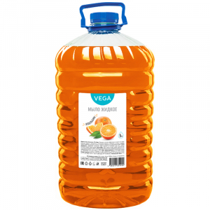 Мыло жидкое Vega "Апельсин", 5л, ПЭТ. 314224 ― Кнопкару. Саранск