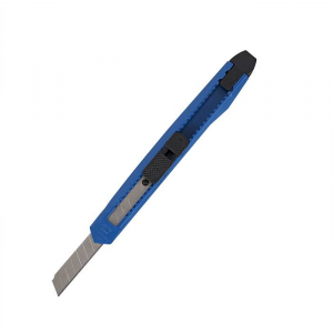 Нож канцелярский LITE 9 мм, с механической фиксацией, ассорти. SKL09 ― Кнопкару. Саранск