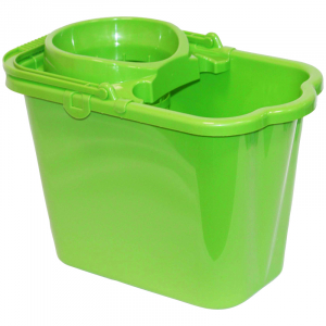 Ведро пластиковое Idea, прямоугольное, отжим, ярко-зеленый, 9,5л. М 2421, 301312 ― Кнопкару. Саранск