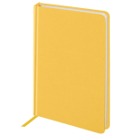 Ежедневник недатированный А5 (138x213 мм) BRAUBERG "Select", балакрон, 160 л., желтый. 111662